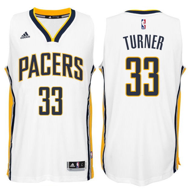 Myles Turner Indiana Pacers #33 2014-15 New Swingman Home White Jersey