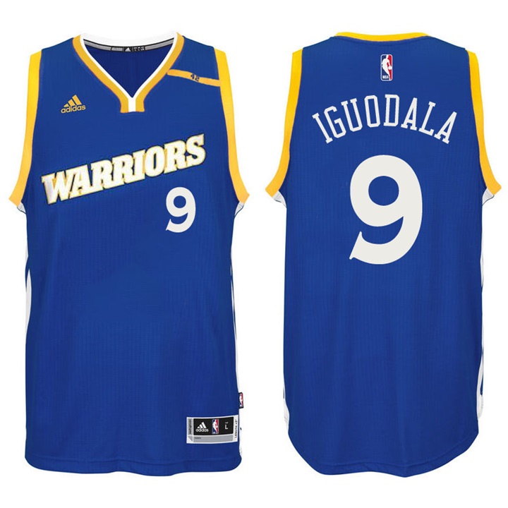 2016-17 Season Andre Iguodala Golden State Warriors #9 New Swingman Crossover Alternate Blue Jersey