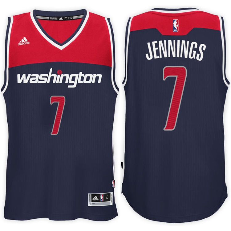 2016-17 Season Brandon Jennings Washington Wizards #7 New Swingman Alternate Navy Jersey 2016-17 Season Brandon Jennings Washington Wizards #7 New Swingman Alternate Navy Jersey