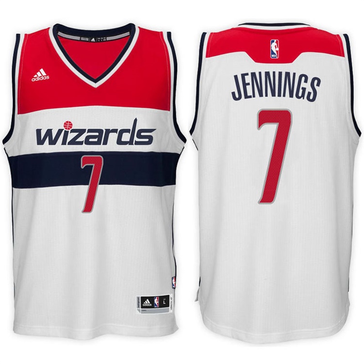 2016-17 Season Brandon Jennings Washington Wizards #7 New Swingman Home White Jersey 2016-17 Season Brandon Jennings Washington Wizards #7 New Swingman Home White Jersey
