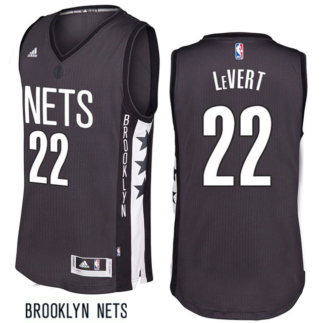 2016-17 Caris LeVert Brooklyn Nets #22 Remix Alternate Gray New Swingman Jersey