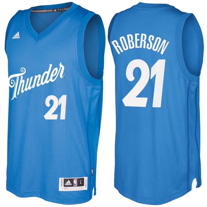 NBA Oklahoma City Thunder #21 Andre Roberson Blue 2016-17 Christmas Day Jersey