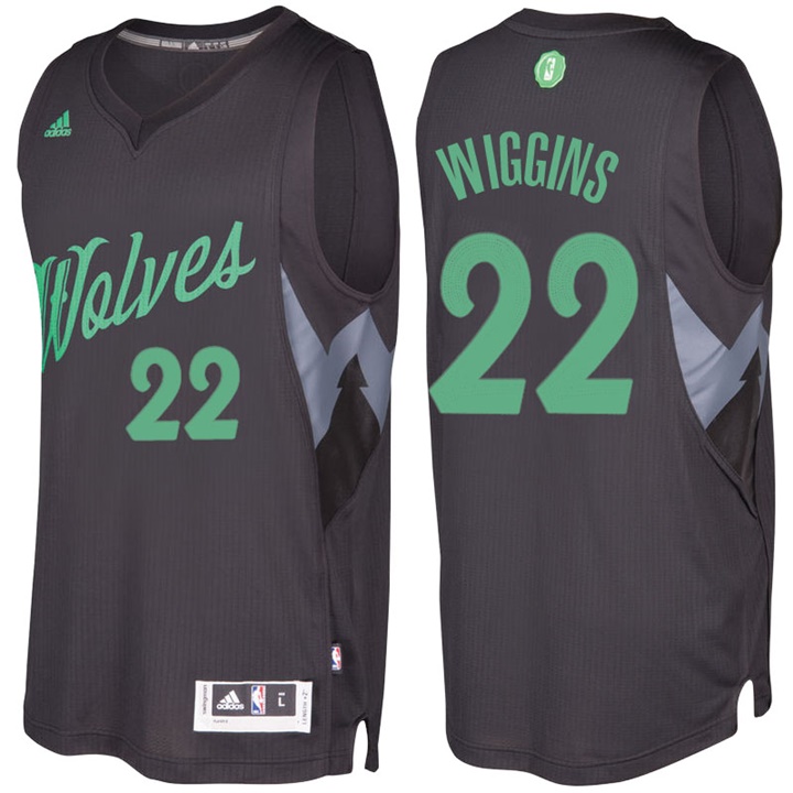 NBA Minnesota Timberwolves #22 Andrew Wiggins Black 2016-17 Christmas Day Jersey