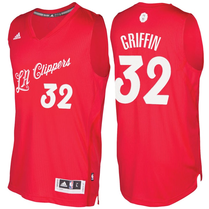 NBA Los Angeles Clippers #32 Blake Griffin Red 2016-17 Christmas Day Jersey