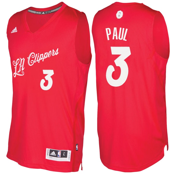 NBA Los Angeles Clippers #3 Chris Paul Red 2016-17 Christmas Day Jersey
