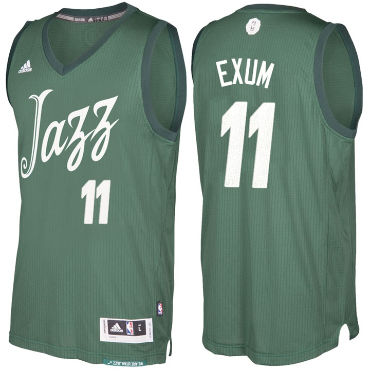 NBA Utah Jazz #11 Dante Exum Green 2016-17 Christmas Day Jersey NBA Utah Jazz #11 Dante Exum Green 2016-17 Christmas Day Jersey