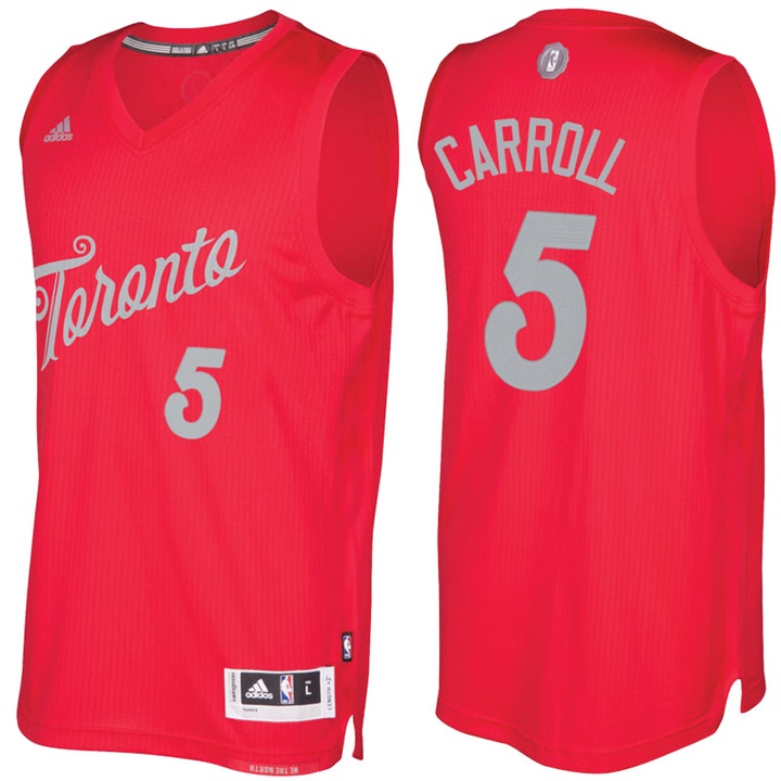 NBA Toronto Raptors #5 DeMarre Carroll Red 2016-17 Christmas Day Jersey