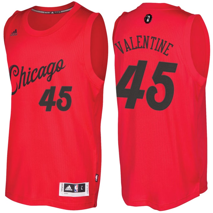 NBA Chicago Bulls #45 Denzel Valentine Red 2016-17 Christmas Day Jersey NBA Chicago Bulls #45 Denzel Valentine Red 2016-17 Christmas Day Jersey