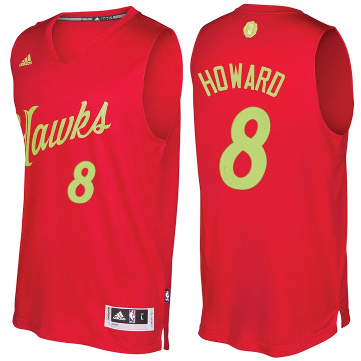 NBA Atlanta Hawks #8 Dwight Howard Red 2016-17 Christmas Day Jersey
