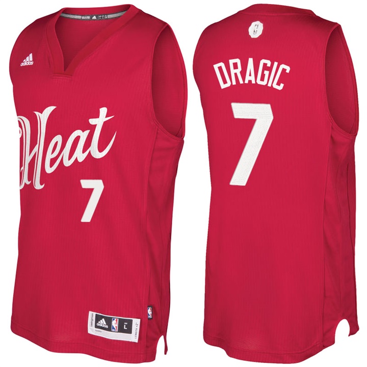 NBA Miami Heat #7 Goran Dragic Red 2016-17 Christmas Day Jersey NBA Miami Heat #7 Goran Dragic Red 2016-17 Christmas Day Jersey
