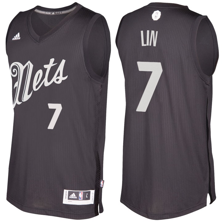NBA Brooklyn Nets #7 Jeremy Lin Black 2016-17 Christmas Day Jersey