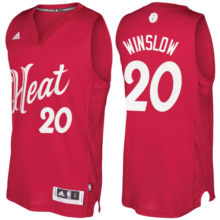 NBA Miami Heat #20 Justise Winslow Red 2016-17 Christmas Day Jersey