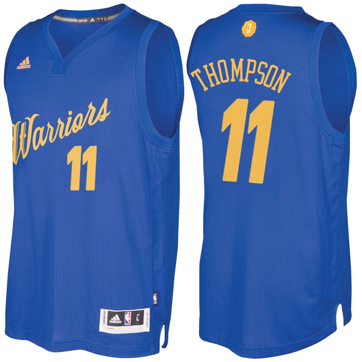 NBA Golden State Warriors #11 Klay Thompson Royal 2016-17 Christmas Day Jersey