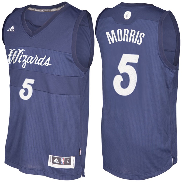 NBA Washington Wizards #5 Markieff Morris Navy Blue 2016-17 Christmas Day Jersey NBA Washington Wizards #5 Markieff Morris Navy Blue 2016-17 Christmas Day Jersey
