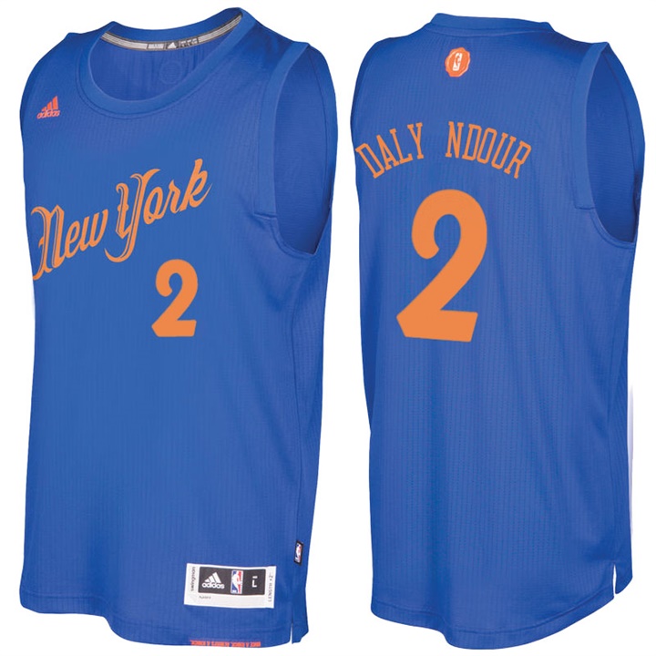 NBA New York Knicks #2 Maurice Daly Ndour Royal 2016-17 Christmas Day Jersey