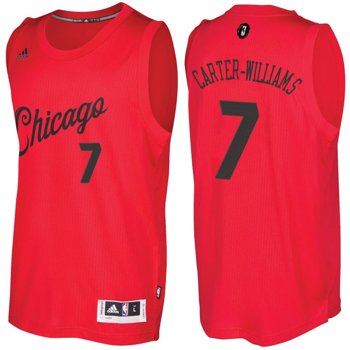 NBA Chicago Bulls #7 Michael Carter-Williams Red 2016-17 Christmas Day Jersey NBA Chicago Bulls #7 Michael Carter-Williams Red 2016-17 Christmas Day Jersey