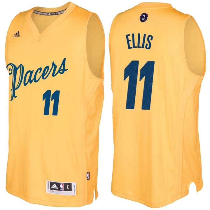 NBA Indiana Pacers #11 Monta Ellis Gold 2016-17 Christmas Day Jersey