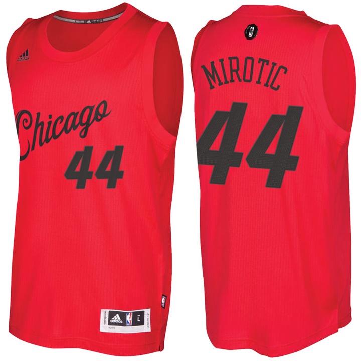 NBA Chicago Bulls #44 Nikola Mirotic Red 2016-17 Christmas Day Jersey