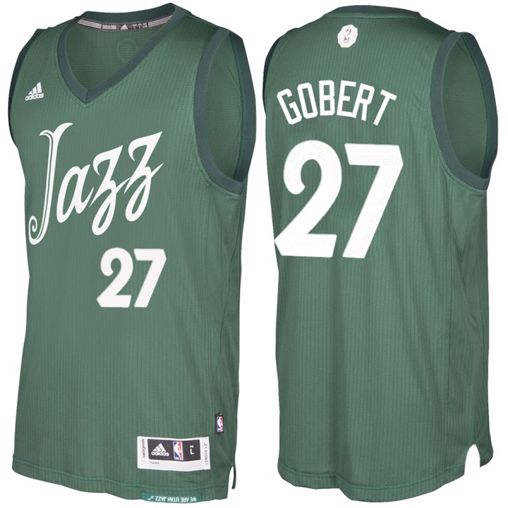 NBA Utah Jazz #27 Rudy Gobert Green 2016-17 Christmas Day Jersey NBA Utah Jazz #27 Rudy Gobert Green 2016-17 Christmas Day Jersey