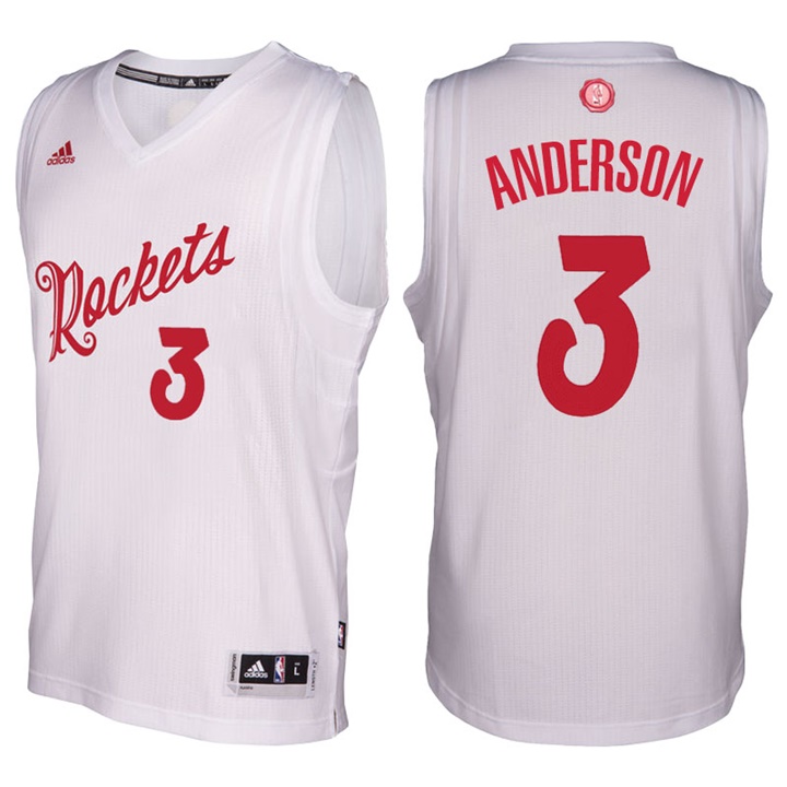 NBA Houston Rockets #3 Ryan Anderson White 2016-17 Christmas Day Jersey NBA Houston Rockets #3 Ryan Anderson White 2016-17 Christmas Day Jersey