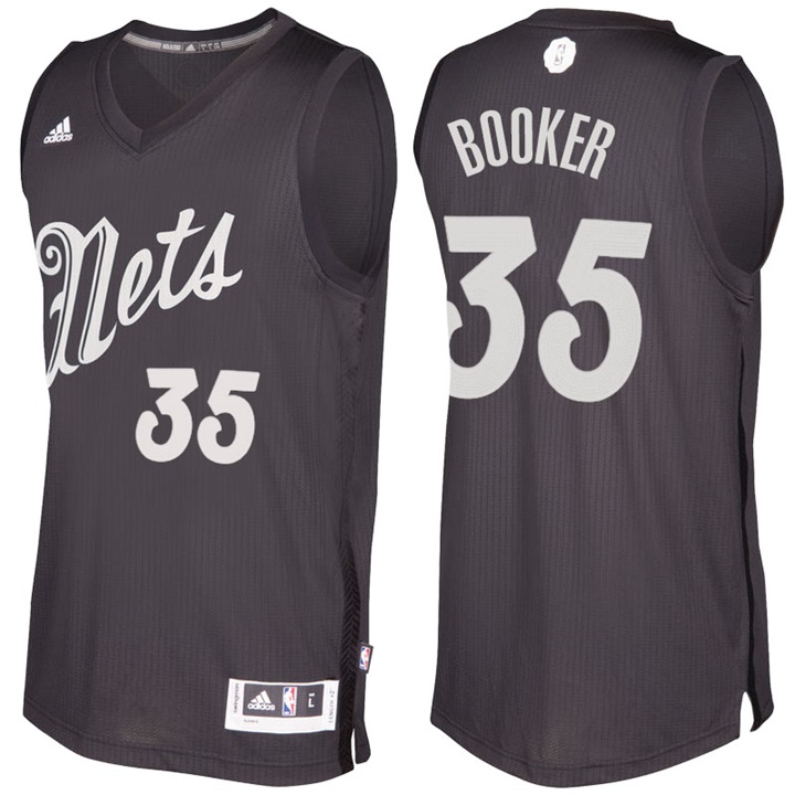 NBA Brooklyn Nets #35 Trevor Booker Black 2016-17 Christmas Day Jersey NBA Brooklyn Nets #35 Trevor Booker Black 2016-17 Christmas Day Jersey