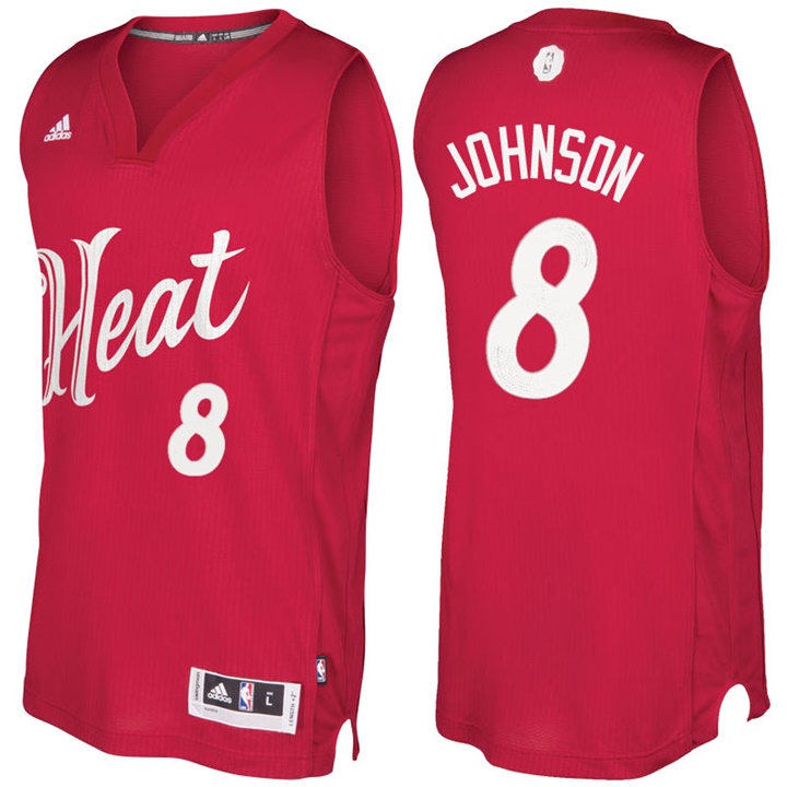 NBA Miami Heat #8 Tyler Johnson Red 2016-17 Christmas Day Jersey