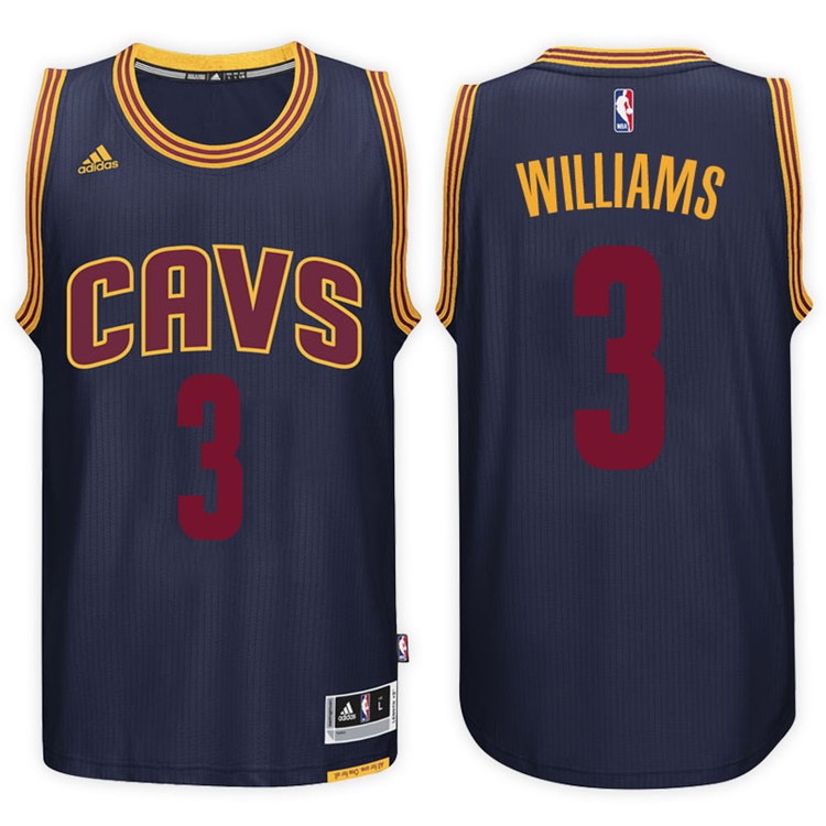 2016-17 Season Derrick Williams Cleveland Cavaliers #3 New Swingman Alternate Navy Jersey