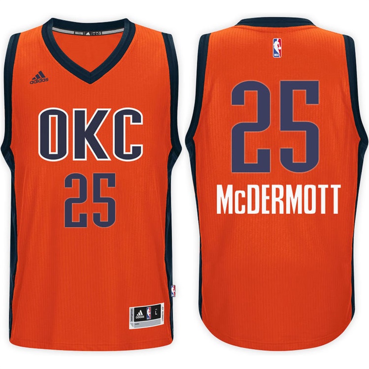 2016-17 Season Doug McDermott Oklahoma City Thunder #25 New Swingman Alternate Orange Jersey 2016-17 Season Doug McDermott Oklahoma City Thunder #25 New Swingman Alternate Orange Jersey