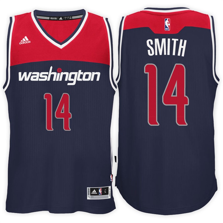 2016-17 Season Jason Smith Washington Wizards #14 New Swingman Alternate Navy Jersey 2016-17 Season Jason Smith Washington Wizards #14 New Swingman Alternate Navy Jersey