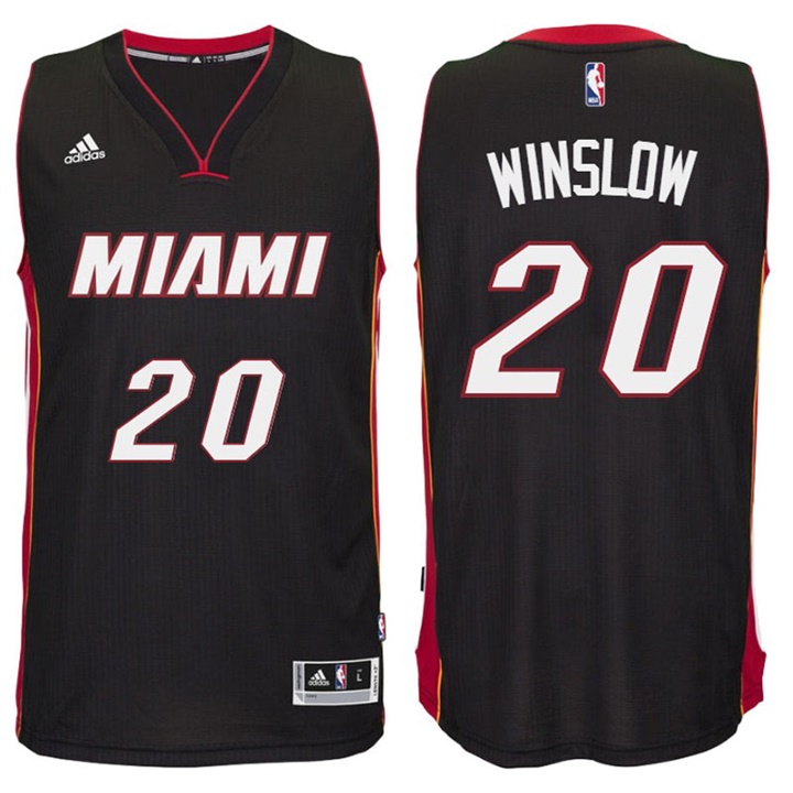 2016-17 Season Justise Winslow Miami Heat #20 New Swingman Alternate Black Jersey