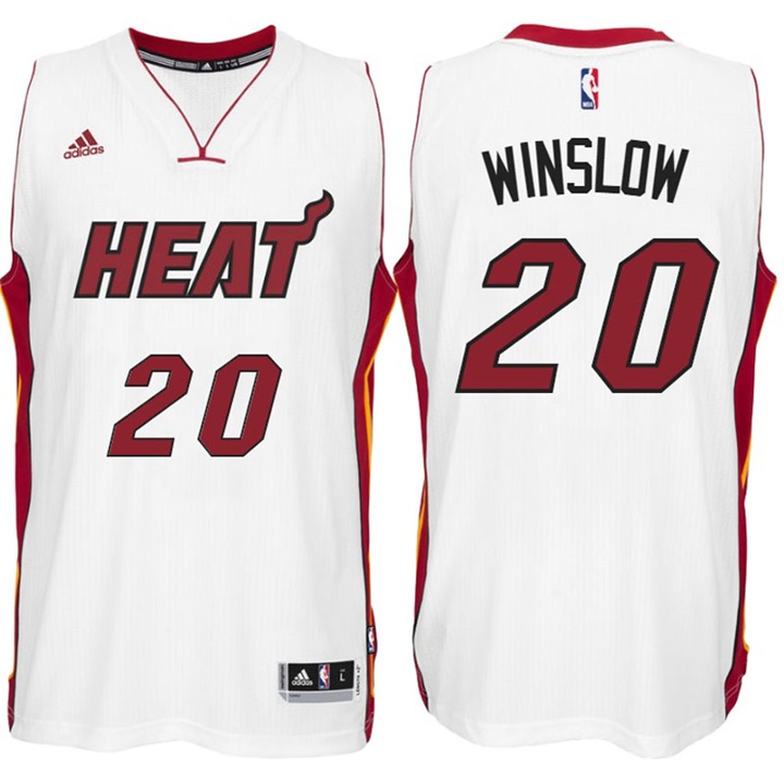 2016-17 Season Justise Winslow Miami Heat #20 New Swingman Home White Jersey