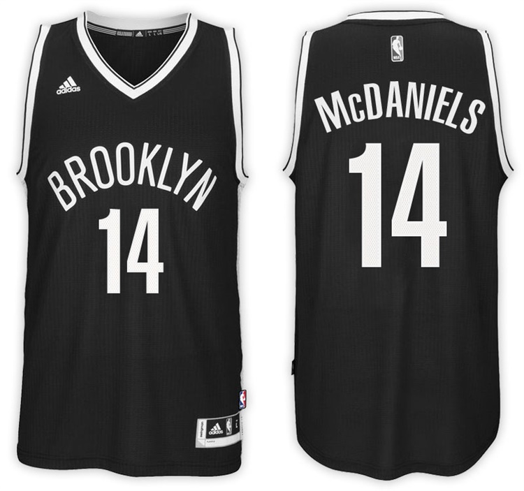 2016-17 Season K.J. McDaniels Brooklyn Nets #14 New Swingman Road Black Jersey