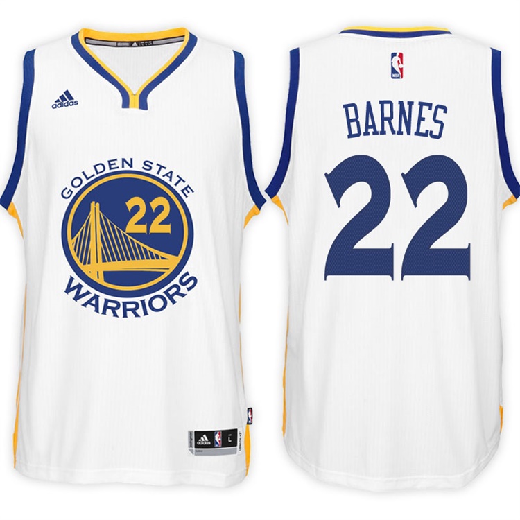 2016-17 Season Matt Barnes Golden State Warriors #22 New Swingman Home White Jersey