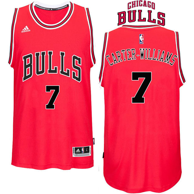 2016-17 Season Michael Carter-Williams Chicago Bulls #7 New Swingman Road Red Jersey 2016-17 Season Michael Carter-Williams Chicago Bulls #7 New Swingman Road Red Jersey