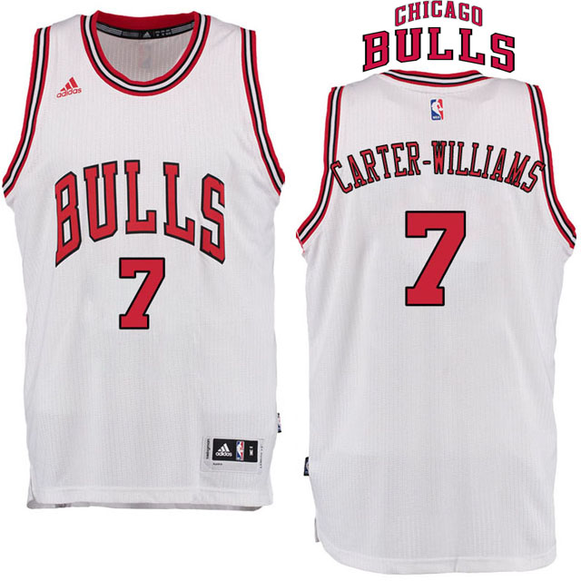 2016-17 Season Michael Carter-Williams Chicago Bulls #7 New Swingman Home White Jersey 2016-17 Season Michael Carter-Williams Chicago Bulls #7 New Swingman Home White Jersey