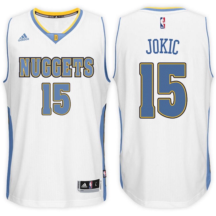 2016-17 Season Nikola Jokic Denver Nuggets #15 New Swingman Home White Jersey