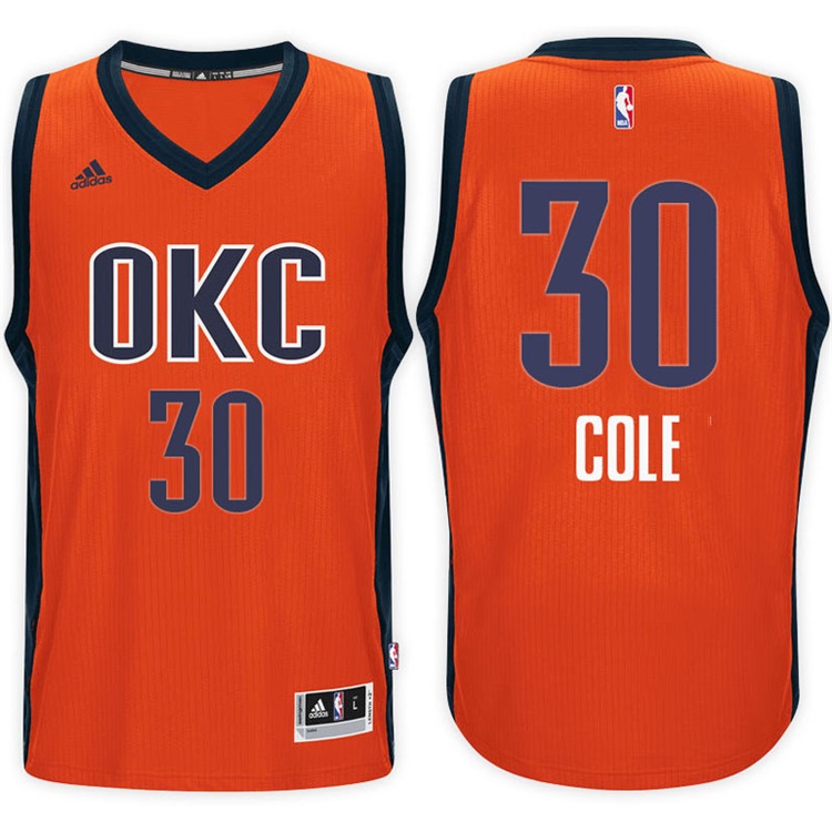 2016-17 Season Norris Cole Oklahoma City Thunder #30 New Swingman Alternate Orange Jersey 2016-17 Season Norris Cole Oklahoma City Thunder #30 New Swingman Alternate Orange Jersey
