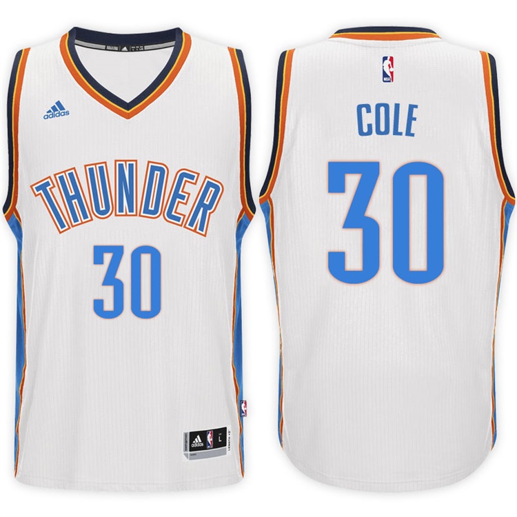 2016-17 Season Norris Cole Oklahoma City Thunder #30 New Swingman Home White Jersey 2016-17 Season Norris Cole Oklahoma City Thunder #30 New Swingman Home White Jersey