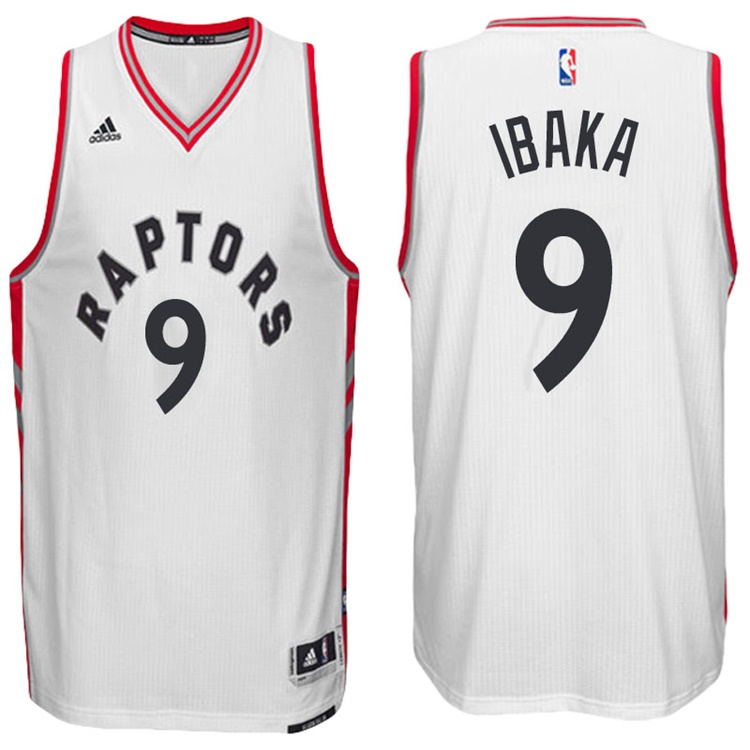 2016-17 Season Serge Ibaka Toronto Raptors #9 New Swingman Home White Jersey