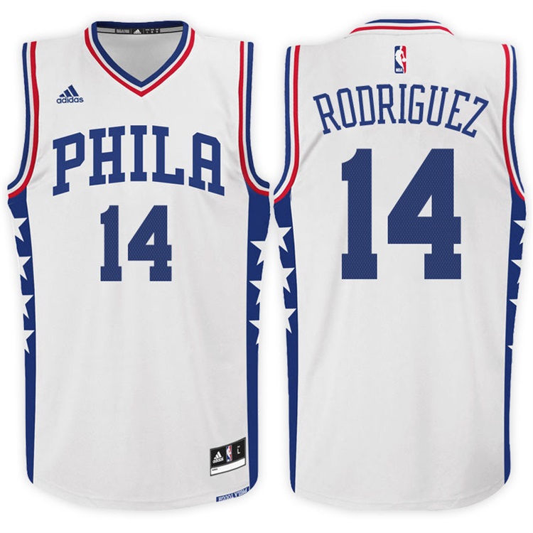 2016-17 Season Sergio Rodriguez Philadelphia 76ers #14 New Swingman Home White Jersey