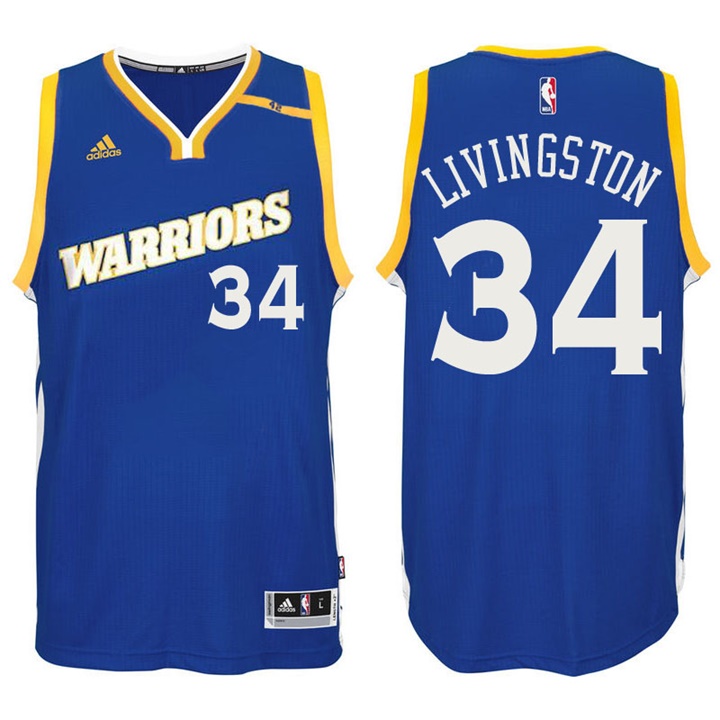 2016-17 Season Shaun Livingston Golden State Warriors #34 New Swingman Crossover Alternate Blue Jersey