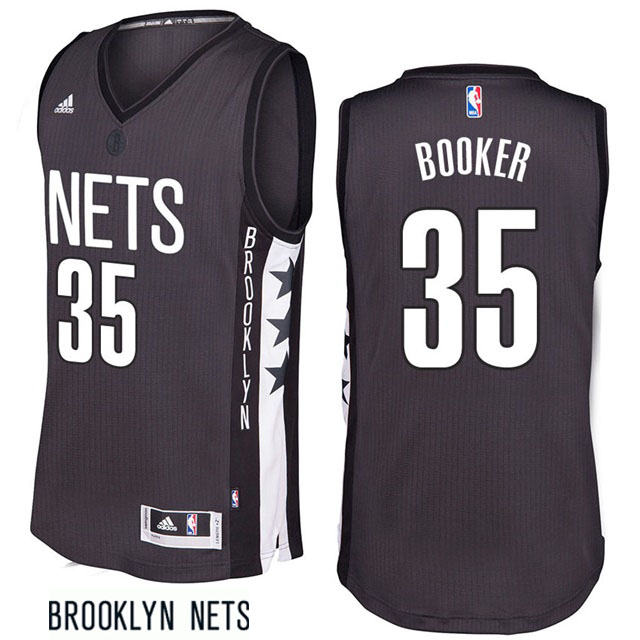 2016-17 Trevor Booker Brooklyn Nets #35 Remix Alternate Gray New Swingman Jersey 2016-17 Trevor Booker Brooklyn Nets #35 Remix Alternate Gray New Swingman Jersey
