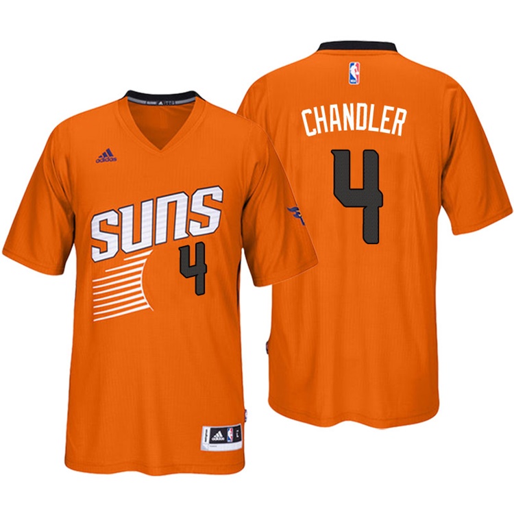 2016-17 Season Tyson Chandler Phoenix Suns #4 New Swingman Orange Pride Sleeved Jersey