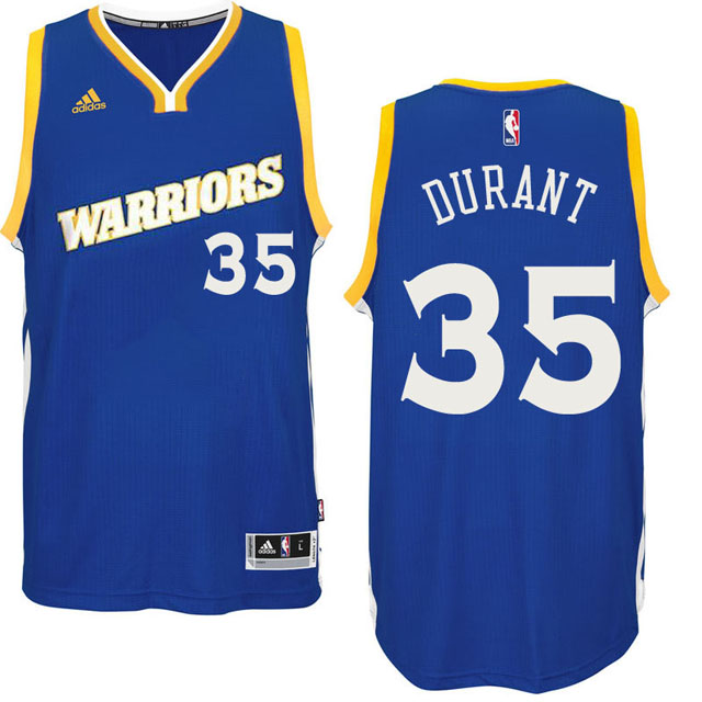 2016-17 Season Golden State Warriors #35 Run TMC Royal Crossover Alternate Swingman Jersey-Kevin Durant