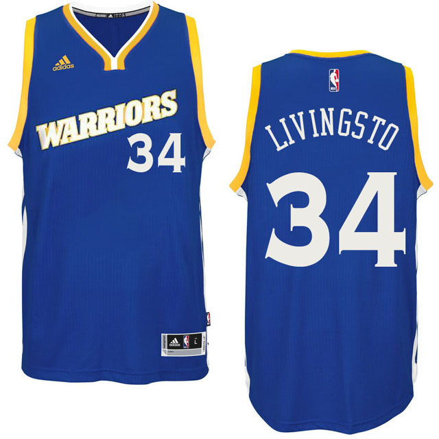 2016-17 Season Golden State Warriors #34 Run TMC Royal Crossover Alternate Swingman Jersey-Shaun Livingston