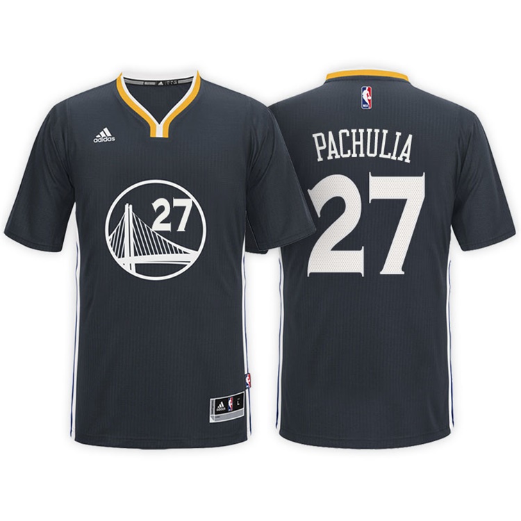 2016-17 Season Zaza Pachulia Golden State Warriors #27 New Swingman Alternate Gray Jersey 2016-17 Season Zaza Pachulia Golden State Warriors #27 New Swingman Alternate Gray Jersey
