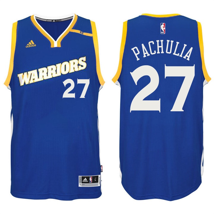 2016-17 Season Zaza Pachulia Golden State Warriors #27 New Swingman Crossover Alternate Blue Jersey 2016-17 Season Zaza Pachulia Golden State Warriors #27 New Swingman Crossover Alternate Blue Jersey