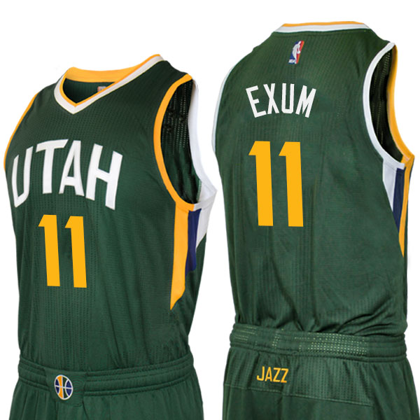 Dante Exum Utah Jazz #11 2016 New Swingman Alternate Green Jersey Dante Exum Utah Jazz #11 2016 New Swingman Alternate Green Jersey