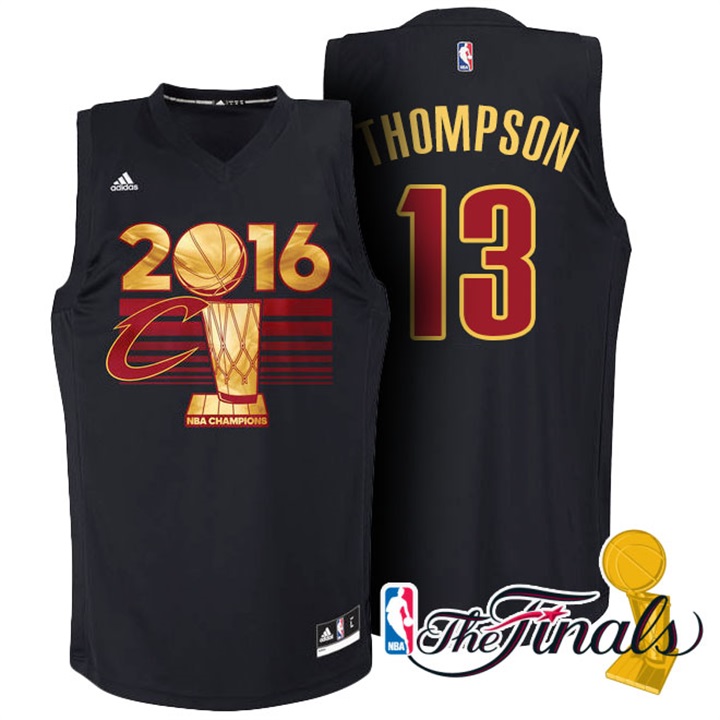 Tristan Thompsone Cleveland Cavaliers #13 2016 NBA Finals Champions Black Jersey
