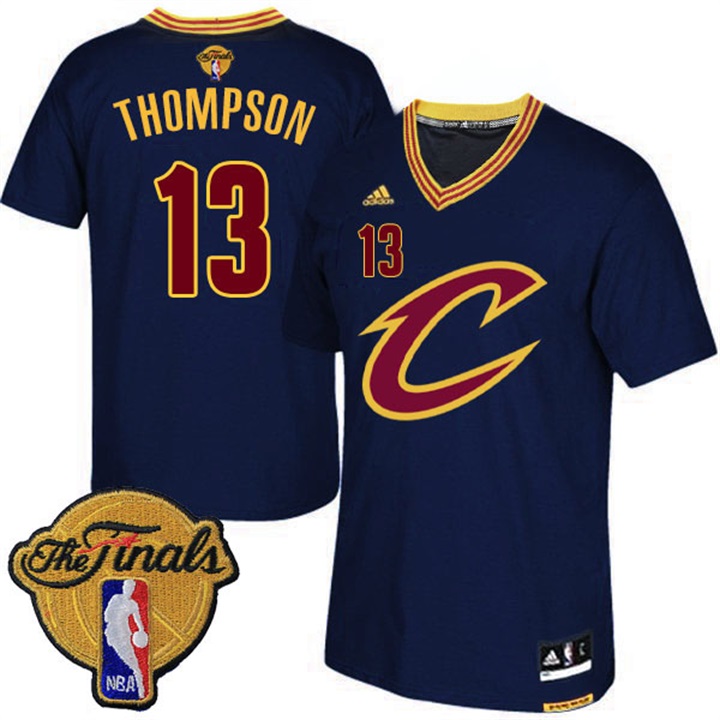 Tristan Thompsone Cleveland Cavaliers #13 2016 NBA Finals Black Short Sleeve Jersey